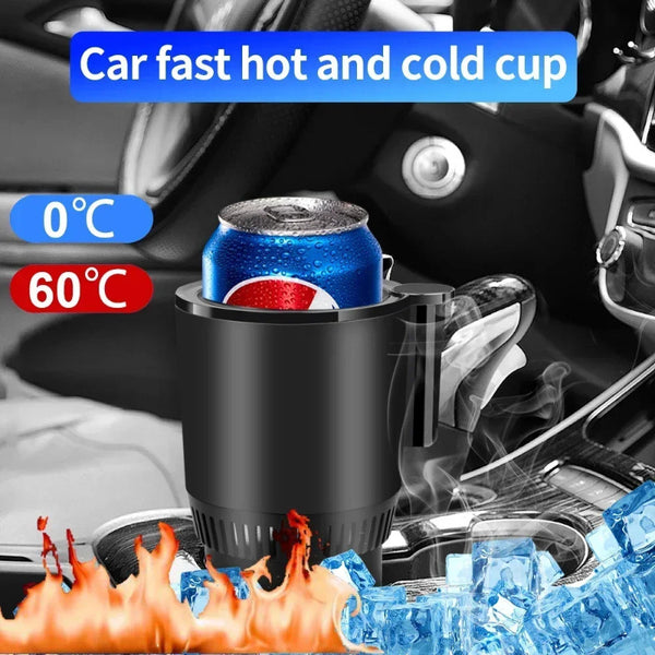 Smart Car Cup Warmer & Cooler – 2-in-1 Thermo Mug Holder with Digital Display (12V)